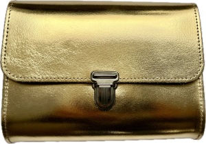 Leder Umhängetasche Roma gold